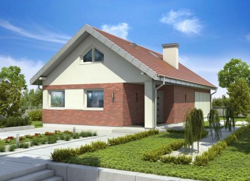 № 1002 Купить Проект дома Злотлинек. Закажите готовый проект № 1002 в Красноярске, цена 38074 руб.