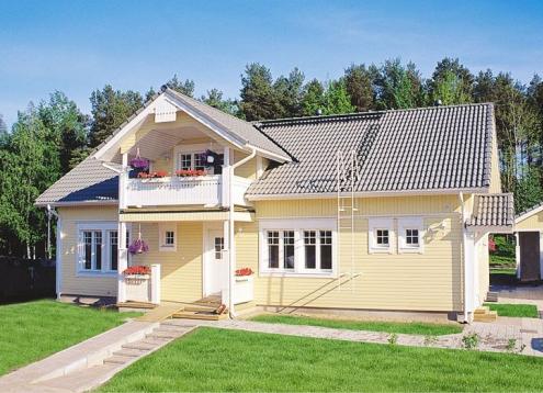 № 1181 Купить Проект дома Котикартано 111-165. Закажите готовый проект № 1181 в Красноярске, цена 39960 руб.