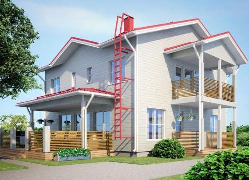№ 1239 Купить Проект дома Ратихера 173 Б. Закажите готовый проект № 1239 в Красноярске, цена 62280 руб.