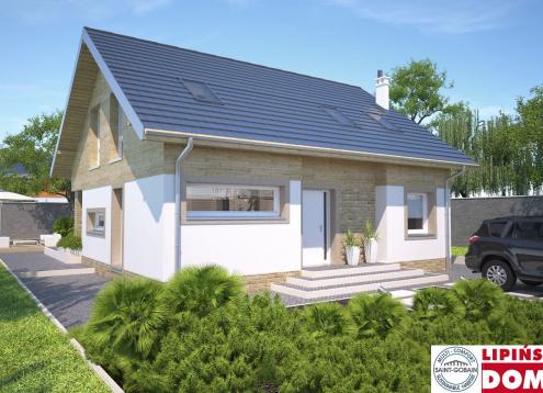 № 1344 Купить Проект дома Мерибель. Закажите готовый проект № 1344 в Красноярске, цена 39434 руб.