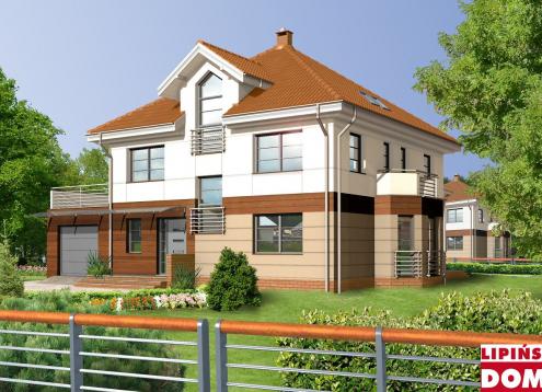 № 1444 Купить Проект дома Севилья. Закажите готовый проект № 1444 в Красноярске, цена 54400 руб.