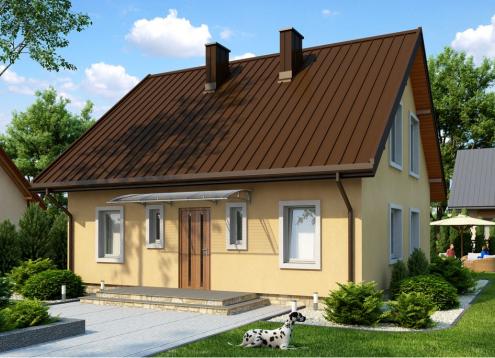 № 1573 Купить Проект дома Жарновец 2. Закажите готовый проект № 1573 в Красноярске, цена 34236 руб.