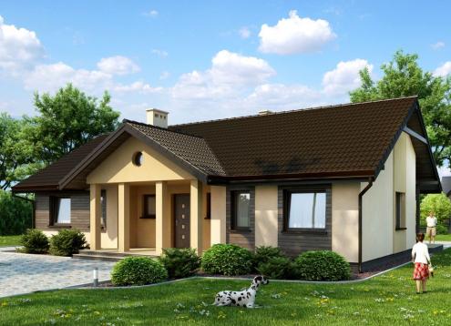 № 1574 Купить Проект дома Виснич. Закажите готовый проект № 1574 в Красноярске, цена 38196 руб.