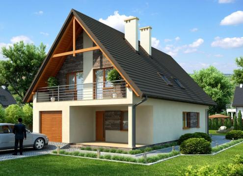 № 1591 Купить Проект дома Потазники. Закажите готовый проект № 1591 в Красноярске, цена 50040 руб.