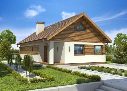 № 1595 Купить Проект дома Зотлинек 2. Закажите готовый проект № 1595 в Красноярске, цена 38074 руб.