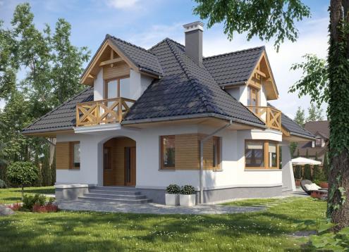 № 1603 Купить Проект дома Константин. Закажите готовый проект № 1603 в Красноярске, цена 40680 руб.