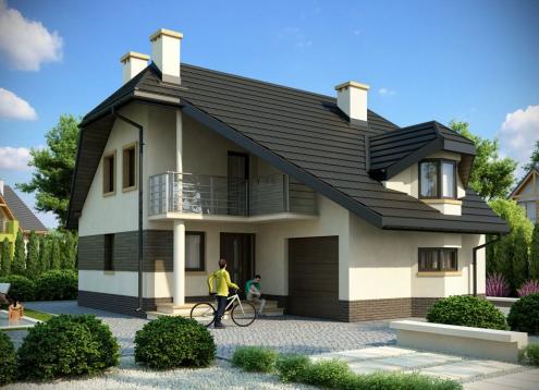 № 1606 Купить Проект дома Радушов. Закажите готовый проект № 1606 в Красноярске, цена 32436 руб.
