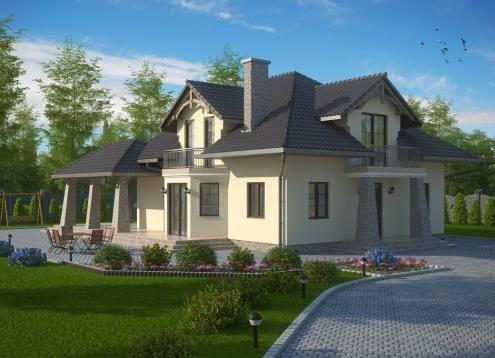 № 1617 Купить Проект дома Бабимост. Закажите готовый проект № 1617 в Красноярске, цена 62316 руб.