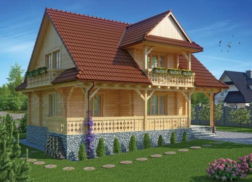 № 1629 Купить Проект дома Эдельвейс. Закажите готовый проект № 1629 в Красноярске, цена 43920 руб.