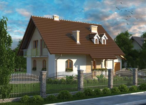 № 1661 Купить Проект дома Полесье. Закажите готовый проект № 1661 в Красноярске, цена 49284 руб.