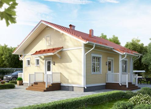 № 1662 Купить Проект дома Ателикоти 1-80А. Закажите готовый проект № 1662 в Красноярске, цена 28800 руб.