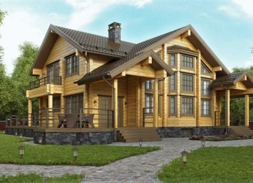 № 1728 Купить Проект дома ЕЛШ - 290. Закажите готовый проект № 1728 в Красноярске, цена 60120 руб.