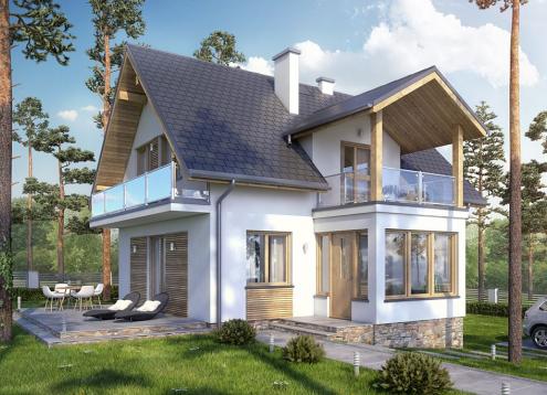№ 1754 Купить Проект дома Акоджава. Закажите готовый проект № 1754 в Красноярске, цена 36216 руб.