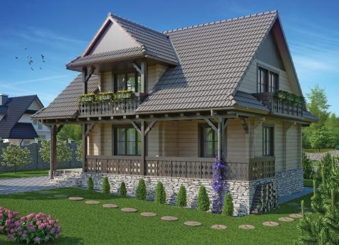 № 1798 Купить Проект дома Элвис. Закажите готовый проект № 1798 в Красноярске, цена 42948 руб.
